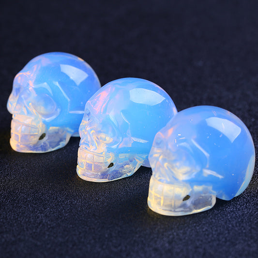 2-inch opal crystal skull