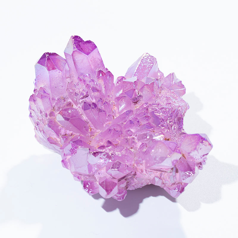 Good price purple aqua aura crystal quartz cluster ,raw crystal cluster for decoration