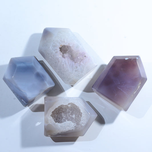 Wholesale Natural Crystal Geode Handmade Crystal Carving Agate Crystal Geode for Decoration