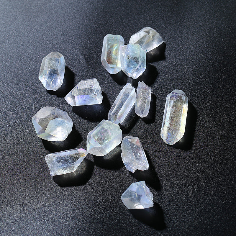 Big Size Wholesale Natural Rainbow Colorful Aura Quartz Mineral Angel Crystal Points for Pendant