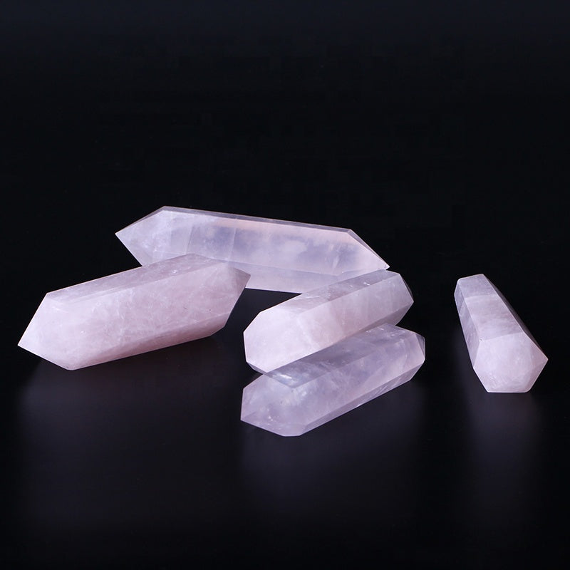 Cristal de torre de cuarzo rosa de alta calidad 1kg