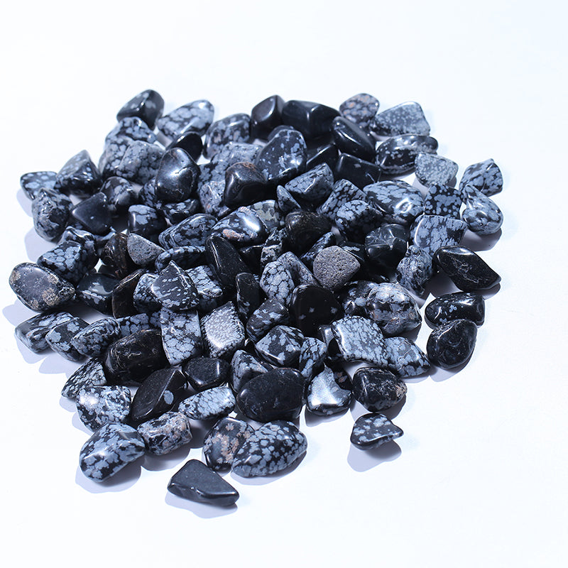 Snowflake obsidian crystal gravel 1kg