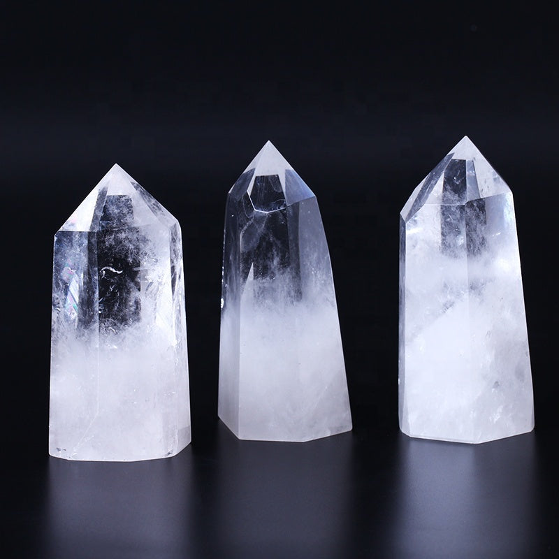 Natural white crystal tower crystal dot crystal