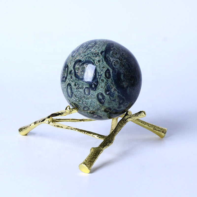 Natural Healing Crystal Kambaba Jasper Ball Rock Quartz Sphere For Decoration