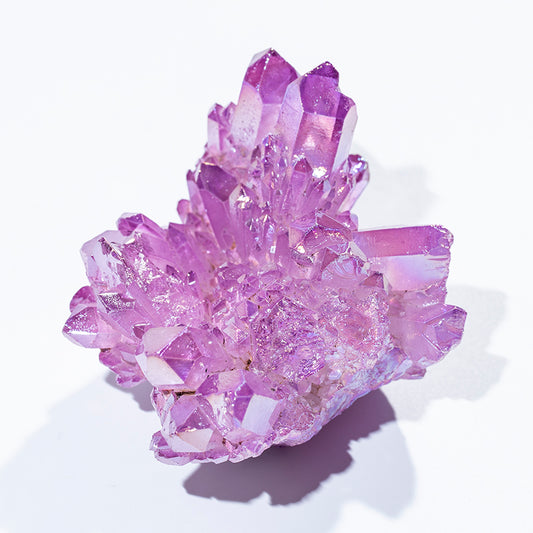 Good price purple aqua aura crystal quartz cluster ,raw crystal cluster for decoration