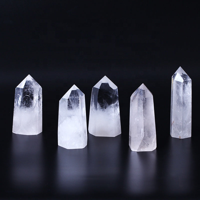 Natural white crystal tower crystal dot crystal