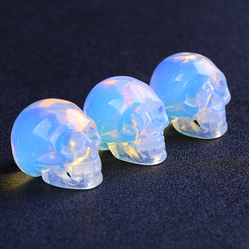 2-inch opal crystal skull