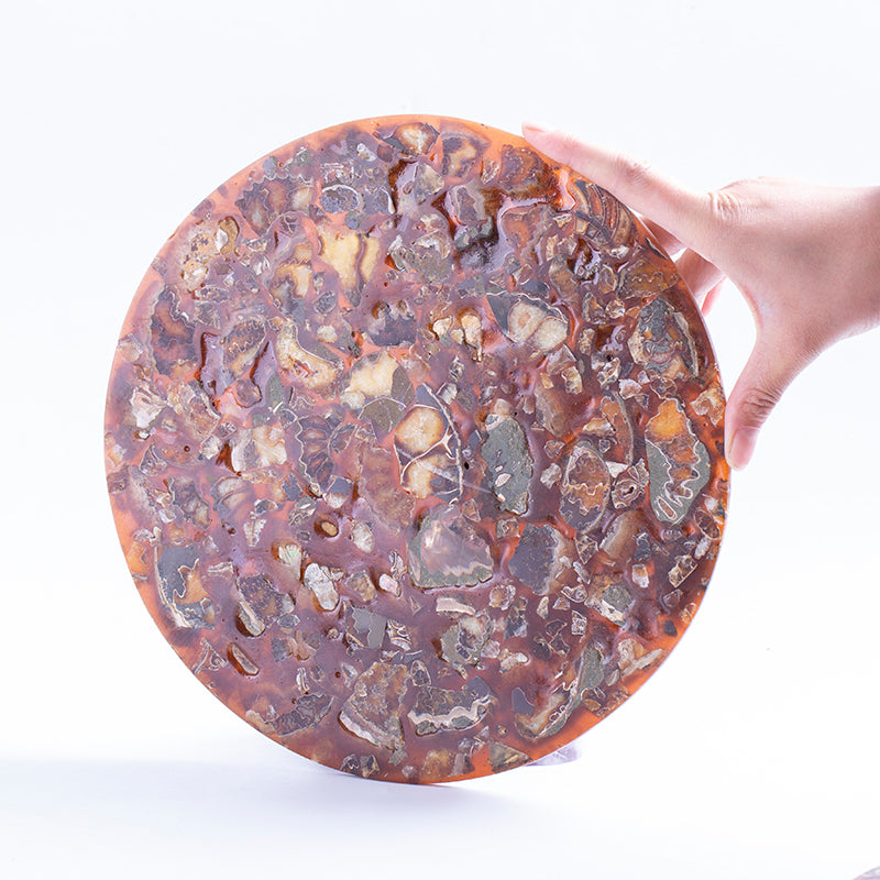 Natural spiral chrysanthemum spiral disc gift