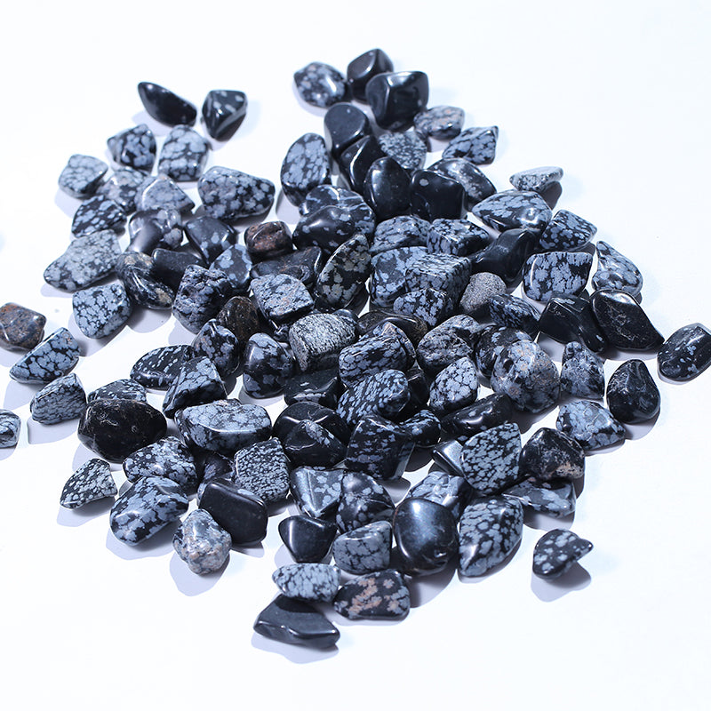 Snowflake obsidian crystal gravel 1kg