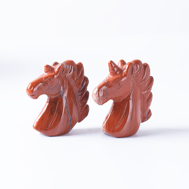 Unicorn handmade red jasper unicorn crystal