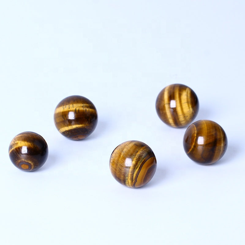 Bola de cristal curativa Natural pulida, esfera de ojo de tigre amarillo de alta calidad, artesanías de cristal para decoración del hogar 