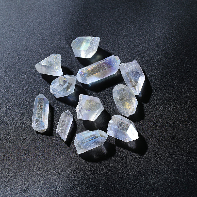 Big Size Wholesale Natural Rainbow Colorful Aura Quartz Mineral Angel Crystal Points for Pendant