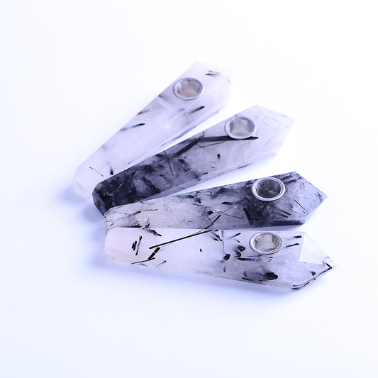 Black hair crystal cigarette pipe