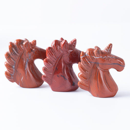 Unicorn handmade red jasper unicorn crystal