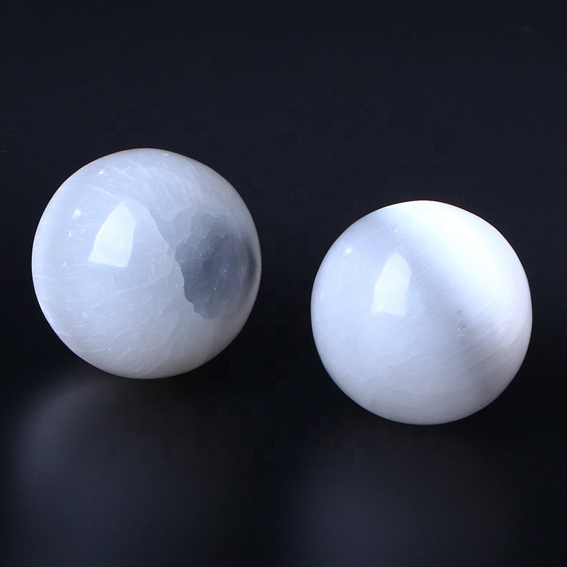 Natural Healing Crystal Ball Polished High Quality Selenite Sphere Crystal Crafts For Home Decoration