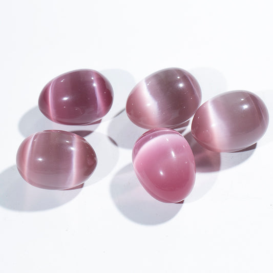 Wholesale pink cat eye crystal egg yoni eggs quartz crystal eggs