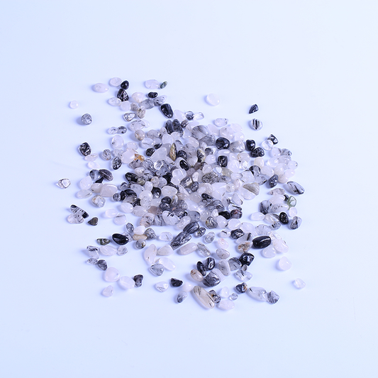 Natural gemstone black fruit quartz gravel