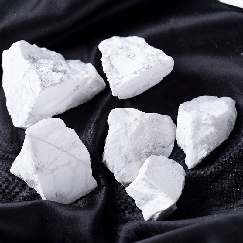 Crystal rough stone white turquoise original crystal gravel