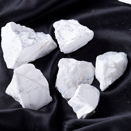 Crystal rough stone white turquoise original crystal gravel