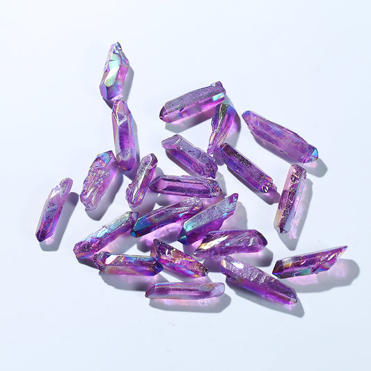 Purple lucky aura angel crystal rod
