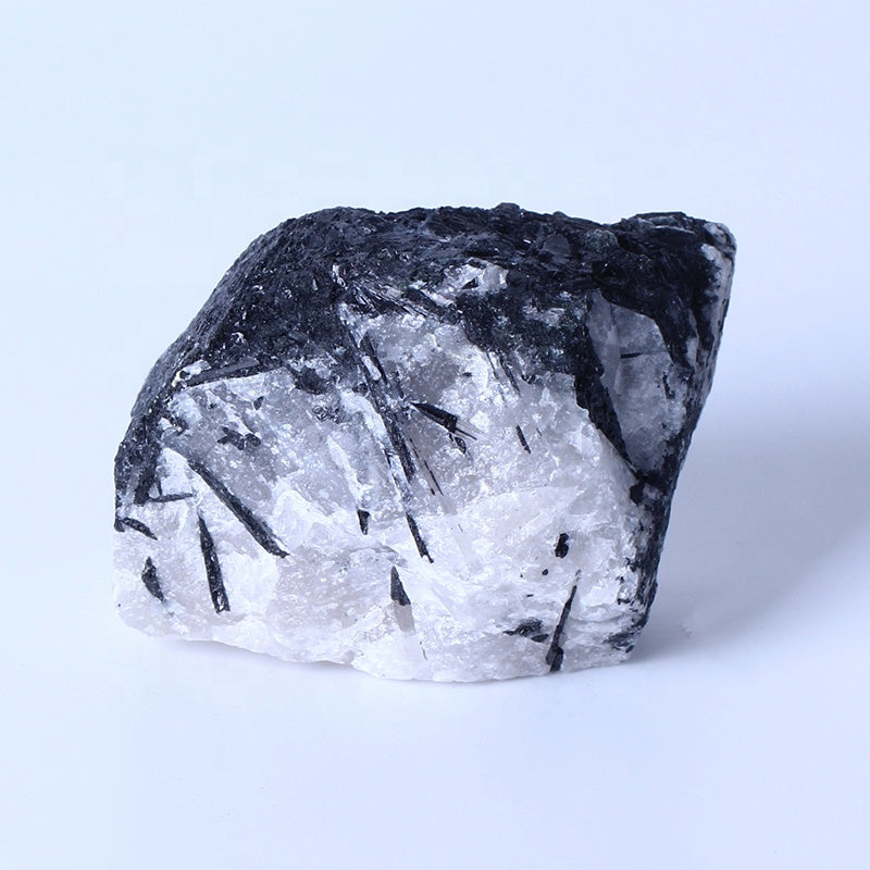 Natural Healing Chakra Reiki Raw Gemstone Black Tourmaline Rough Stone For Decoration