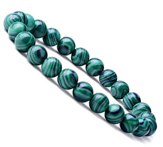 8mm artificial pollite crystal stretch bead bracelet