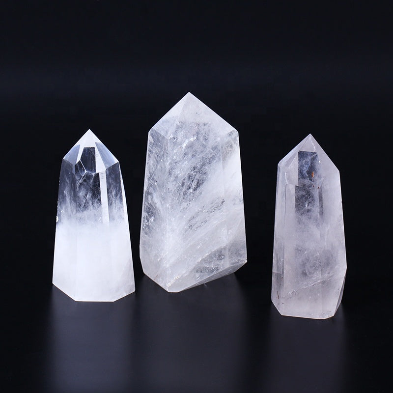 Natural white crystal tower crystal dot crystal