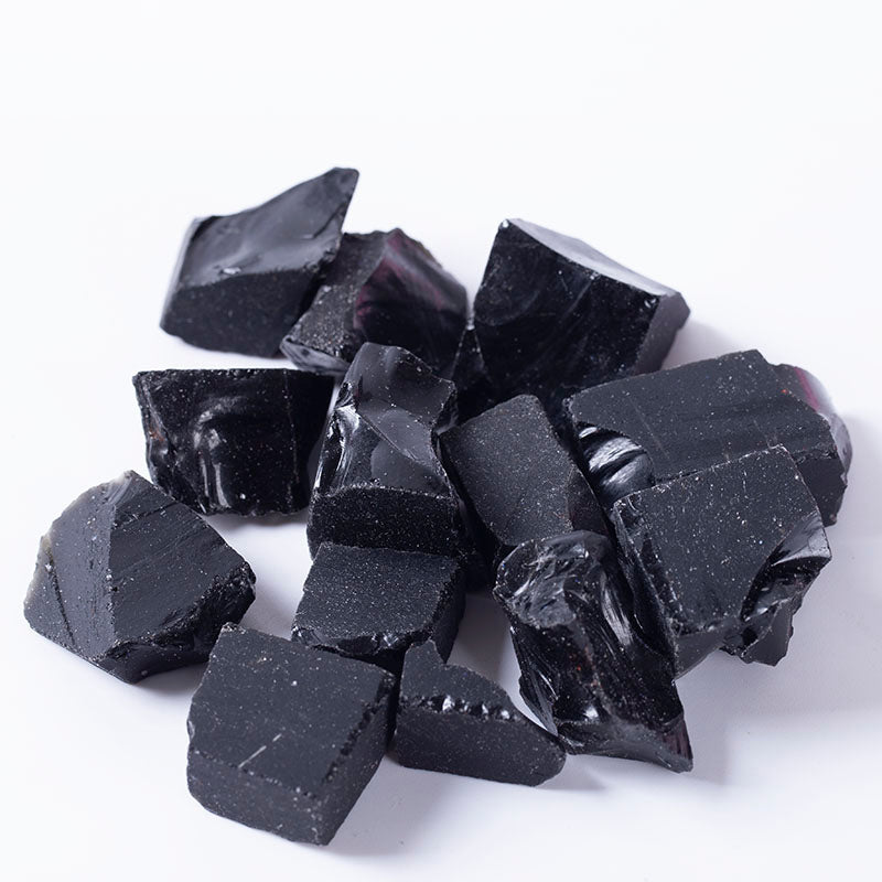 Rough Obsidian Crystals Raw Gravel Home Decoration