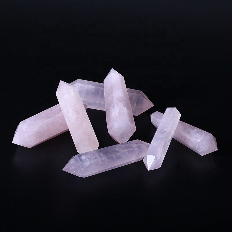 Cristal de torre de cuarzo rosa de alta calidad 1kg