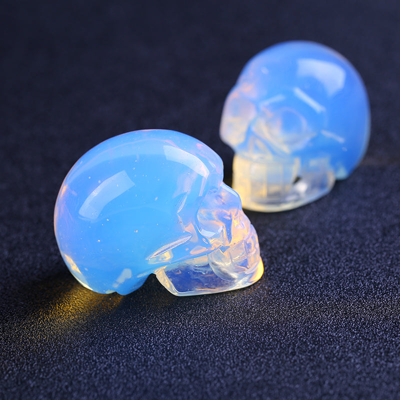 2-inch opal crystal skull
