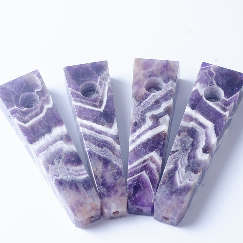 Beautiful dream purple crystal quartz crystal smoking pipe