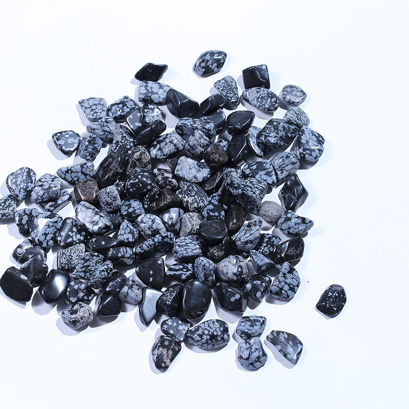 Snowflake obsidian crystal gravel 1kg