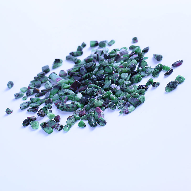 Red and green crystal gravel Epidote