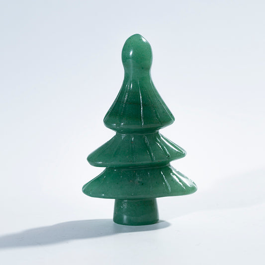 Christmas tree handmade Aventurine crystal