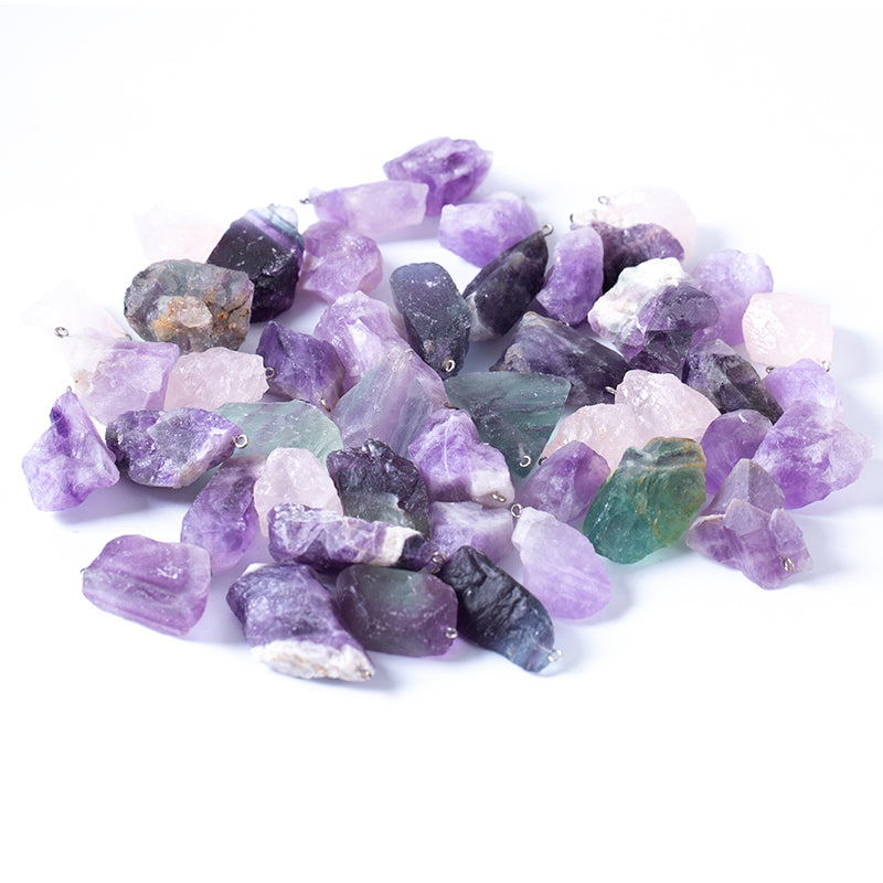 Natural rough stone pendant crystal tumble
