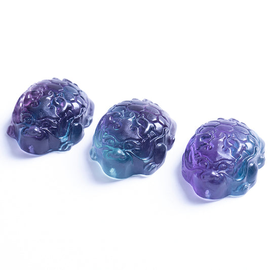Wholesale Beautiful Natural Fluorite Crystal Carving Animal Rainbow Fluorite Crystal Pendant