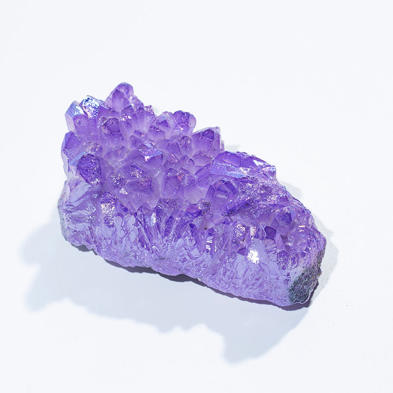 Purple Angel Aura Quartz Crystal Cluster