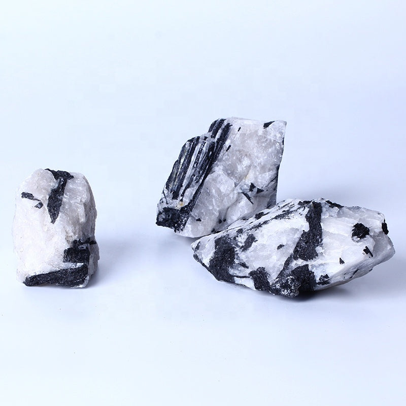 Natural Healing Chakra Reiki Raw Gemstone Black Tourmaline Rough Stone For Decoration