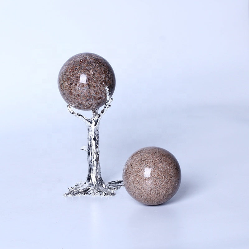Natural Healing Crystal Garnet Ball Quartz Sphere For Decoration