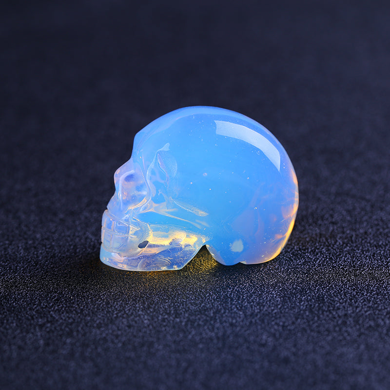 2-inch opal crystal skull
