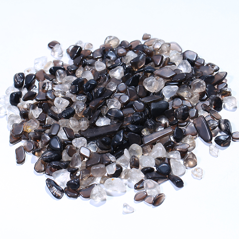 Natural gem smoke black quartz gravel