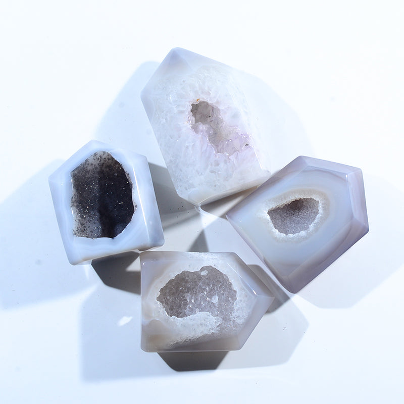 Wholesale Natural Crystal Geode Handmade Crystal Carving Agate Crystal Geode for Decoration
