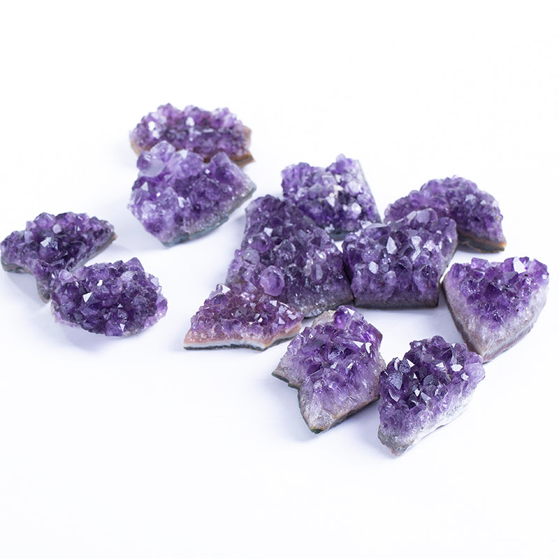 Natural crystal group purple crystal cluster