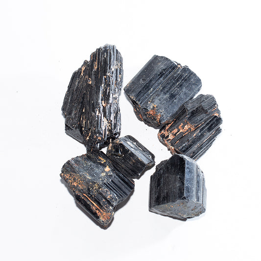 Black electrical stone crystal mineral specimen