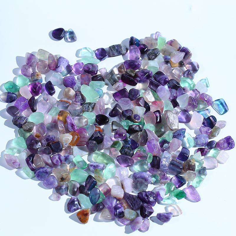 Colorful fluorite crystal gravel 1KG