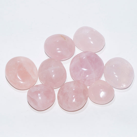 Rose stone crystal palm rock