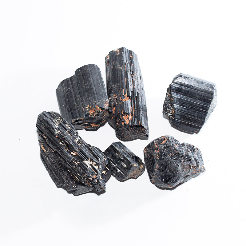 Black electrical stone crystal mineral specimen