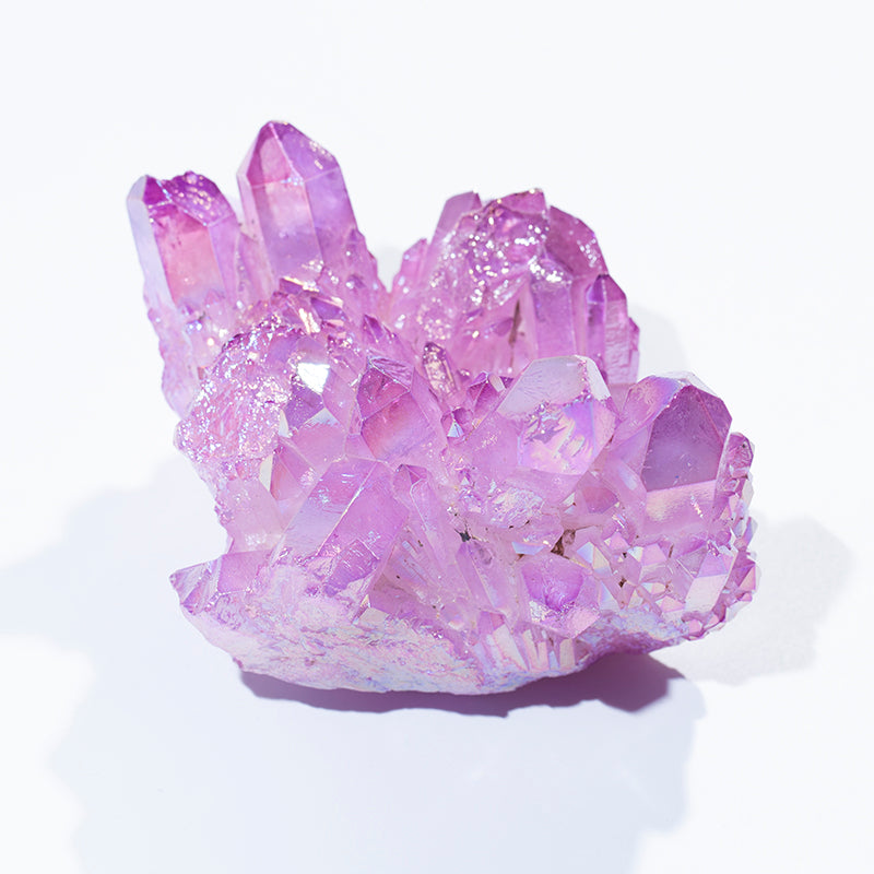 Good price purple aqua aura crystal quartz cluster ,raw crystal cluster for decoration