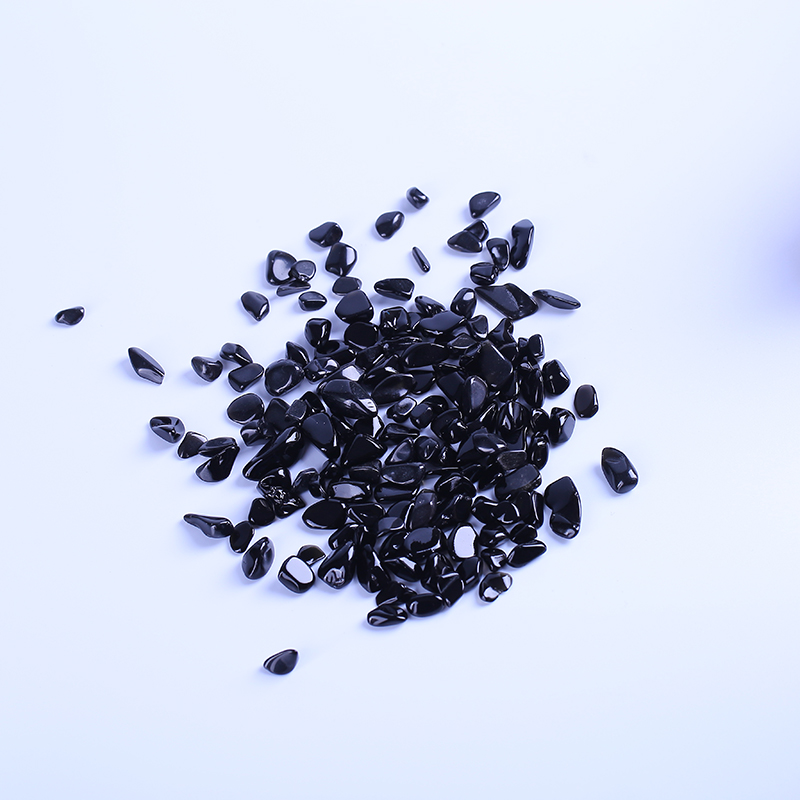 High quality natural black gravel crystal