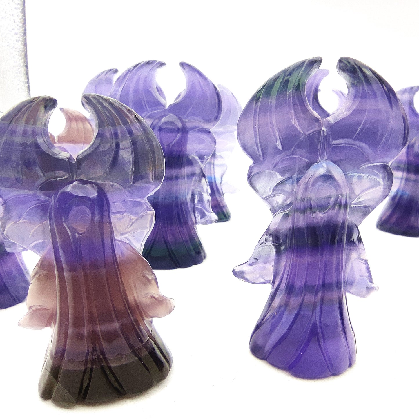 Fluorite crystal engraving animal rainbow fluorite crystal